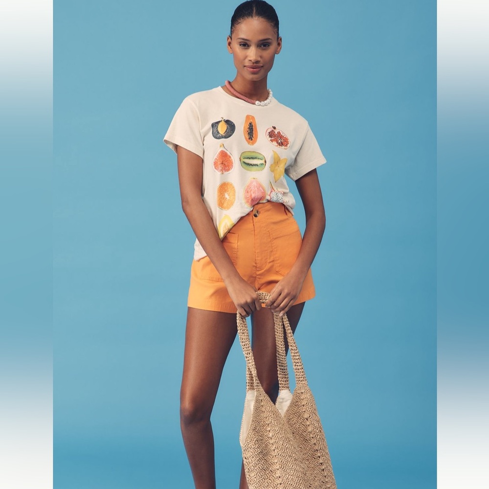 Anthropologie Letluv Cut Fruit tour graphic tee XXS - Picture 3 of 10
